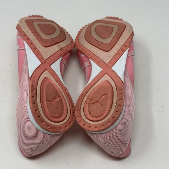 Puma Asha Alt Ballet Flats Womens 6.5 Pink Nylon Suede Casual Slip On Shoes Y2K - Picture 15 of 16